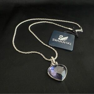 Swarovski Oceanic Purple Heart Pendant